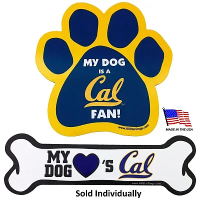 All Star Dogs Cal Berkeley Car Magnets - Bone