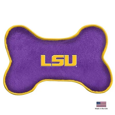 All Star Dogs LSU Tigers Bone Squeak Toy