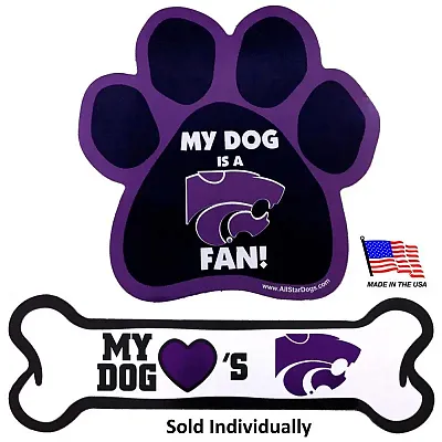 All Star Dogs Kansas State Car Magnets - Paw
