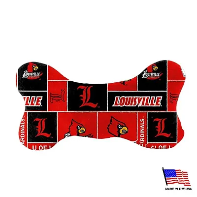 All Star Dogs Louisville Cardinals Plush Bone Toy - Large