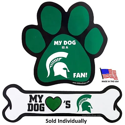 All Star Dogs Michigan State Spartans Car Magnets - Paw