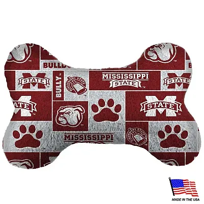 All Star Dogs Mississippi State Plush Bone Toy - Large
