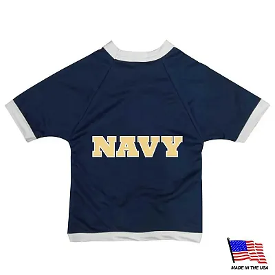 All Star Dogs Navy Midshipmen Athletic Mesh Pet Jersey - Small