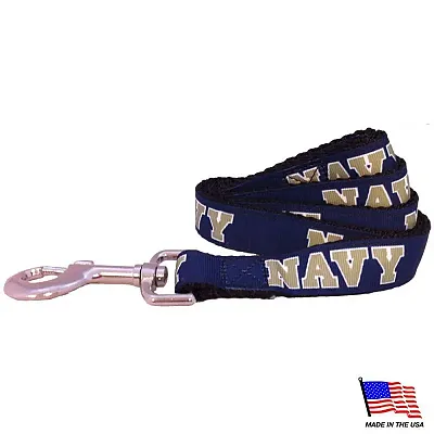 All Star Dogs Navy Midshipmen Pet Leash - Small