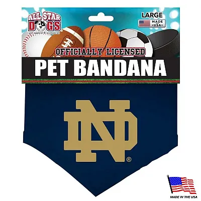 All Star Dogs Notre Dame Fighting Irish Pet Bandana - Small