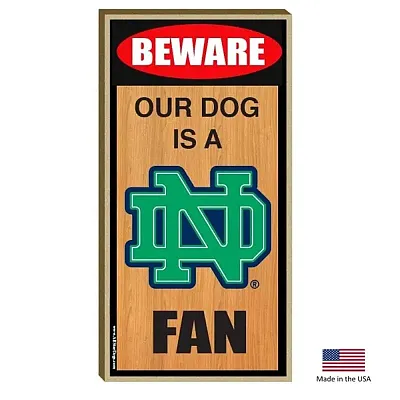 All Star Dogs Notre Dame Fighting Irish Wood Sign