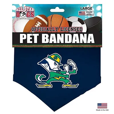 All Star Dogs Notre Dame Leprechaun Pet Bandana - Small