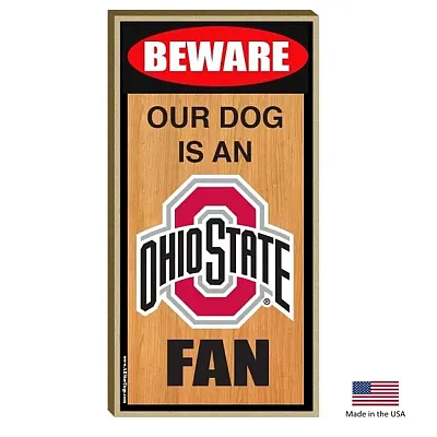 All Star Dogs Ohio State Buckeyes Wood Sign