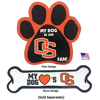 All Star Dogs Oregon State Beavers Car Magnets - Bone