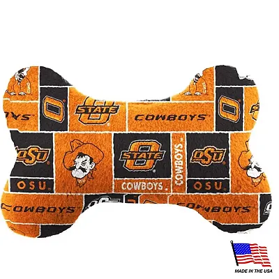 All Star Dogs Oklahoma State Plush Bone Toy - Small