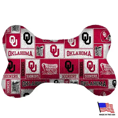 All Star Dogs Oklahoma Sooners Plush Bone Toy - Small