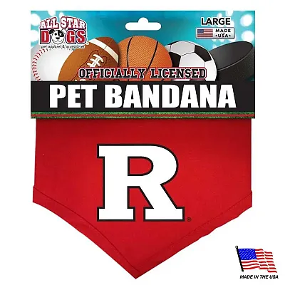 All Star Dogs Rutgers Scarlet Knights Pet Bandana - Small