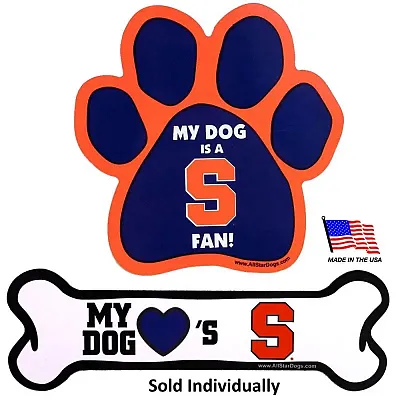 All Star Dogs Syracuse Orange Car Magnets - Paw