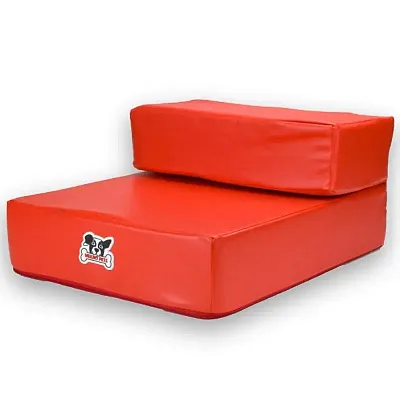 Red Leather Folding Pet Stairs ASTR-004