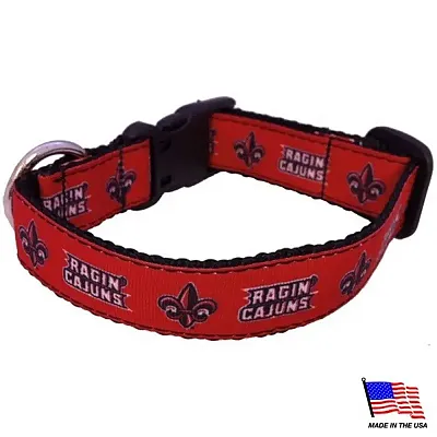 All Star Dogs Louisiana Ragin' Cajuns Pet Collar - Large