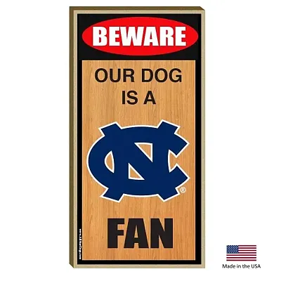 All Star Dogs North Carolina Tarheels Wood Sign