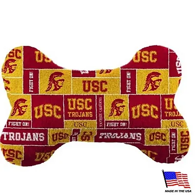 All Star Dogs USC Trojans Plush Bone Toy - Small