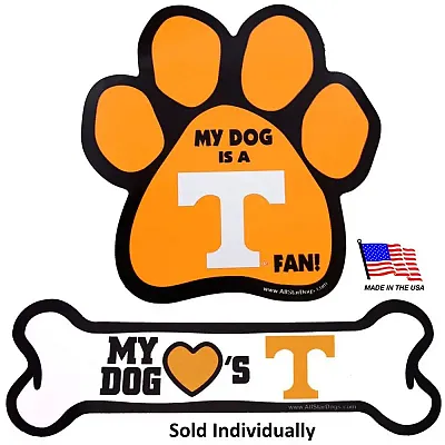 All Star Dogs Tennessee Vols Car Magnets - Paw