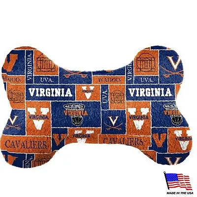 All Star Dogs Virginia Cavaliers Plush Bone Toy - Large
