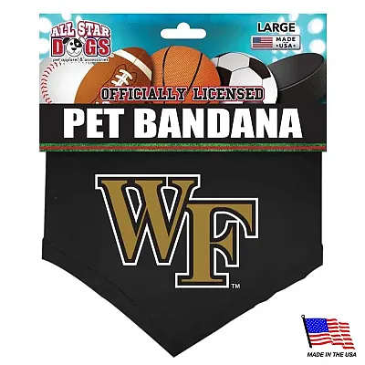 All Star Dogs Wake Forest Demon Deacons Pet Bandana - Large