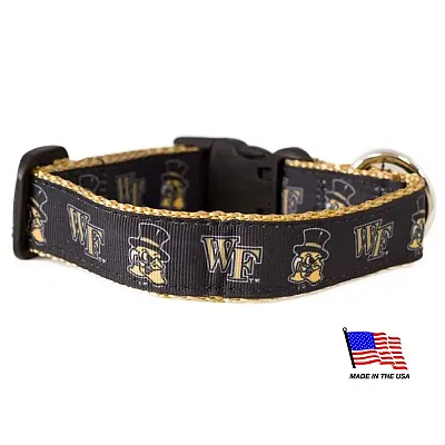 All Star Dogs Wake Forest Demon Deacons Pet Collar - Small