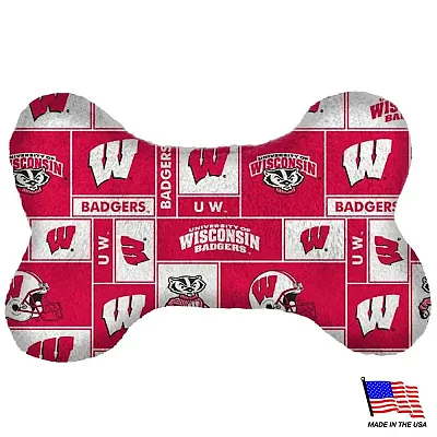 All Star Dogs Wisconsin Badgers Plush Bone Toy - Large