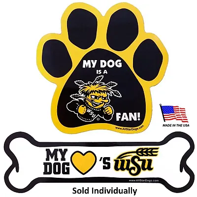All Star Dogs Wichita State Shockers Car Magnets - Paw
