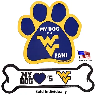 All Star Dogs West Virginia Car Magnets - Paw