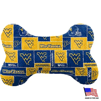 All Star Dogs West Virginia Plush Bone Toy - Small