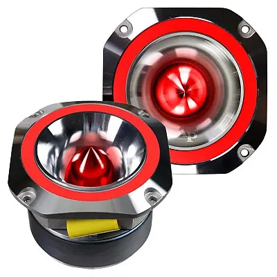 Audiopipe 4&quot; Aluminum Super Tweeter (Red) 400W Max (Sold Individually)