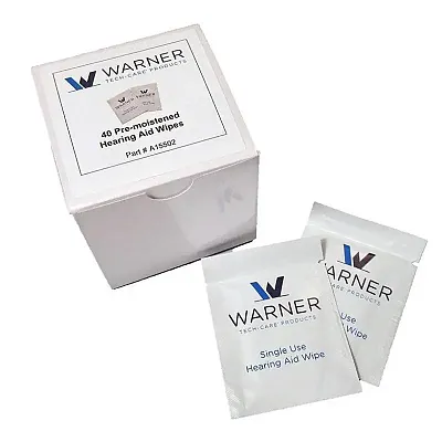 Tech-Care Hearing Aid Wipes | Box of 40 | Individually Wrapped A15502