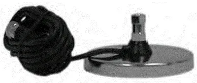 5&quot; Chrome Magnetic Base W/ 18&#039; Coax Aumag5