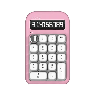 Azio In408 Izo Number Pad/Standalone Calculator With Red Switches, Bluetooth And