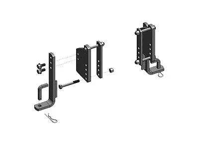 BLUE OX BXW4071 Kit Long L Brackets W/ Mounts