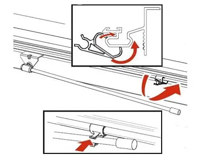 BAK IND 351B0024 Prop Rod Clip (Set Of 2)