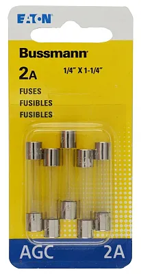 BUSSMANN BPAGC2RP 5Pk Bp/Agc2 Fuses