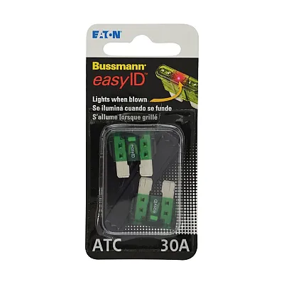 BUSSMANN BPATC30ID 2Pk Bp/Atc30 Easy Id Fuse