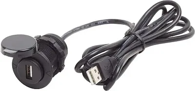 BLUE SEA 1044BSS 12Vdc Usb 2.0 Port W/ Ext Cable