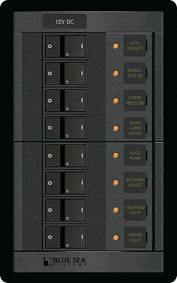 BLUE SEA 1200BSS Panel 360 12Vdc 8Pos Fr