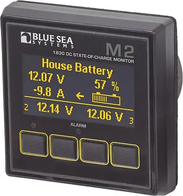 BLUE SEA 1830BSS Monitor M2 Oled Dc Multimeter W/ So