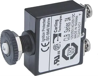 BLUE SEA 2129BSS Circuit Breaker Push Button St 3A