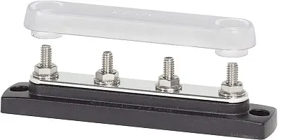 BLUE SEA 2307BSS Busbar 4 X 1/4In-20 Common Bus W/Cv