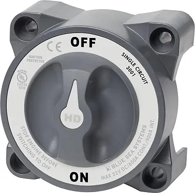 BLUE SEA 3001BSS Switch Battery Hd On/Off W Afd