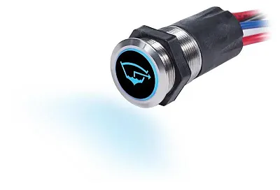 BLUE SEA 4180 Switch Button Ss Off-On Back Lit