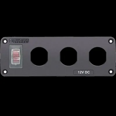 BLUE SEA 4367 Panel Acc H2O 3 Socket Blank