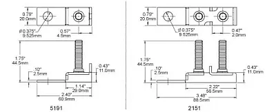 BLUE SEA 5191BSS Fuse Block Terminal 30-30