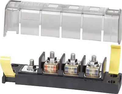 BLUE SEA 5196BSS Fuse Block Mrbf 3Circ Common