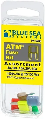 BLUE SEA 5286BSS Fuse Kit Atm 5 Piece