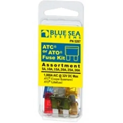 BLUE SEA 5287BSS Fuse Kit Ato/Atc 6 Piece