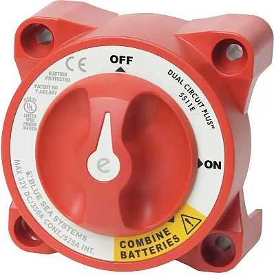 BLUE SEA 5511EBSS Switch Battery E Dualcircplus